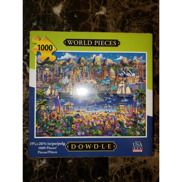 World Pieces 1000 Piece Dowdle Puzzle 19 by 26 inches - Picture 1 of 5